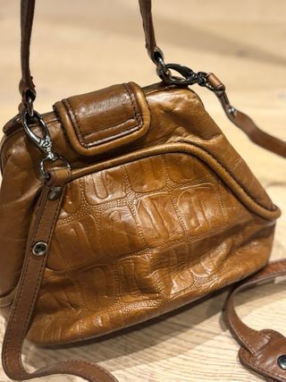 Bolso Mingo Piel Canela