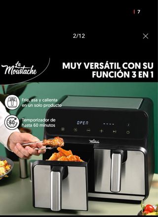 Freidora de aire doble Moustache 8L