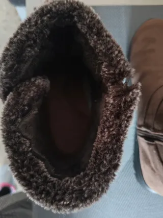 Botines marrones con pelo