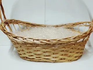 Cesta Mimbre para Lote Navideño y otros usos