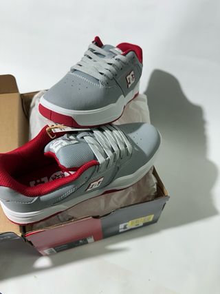 Zapatillas DC Shoes Central Grises/Rojas Talla38,5