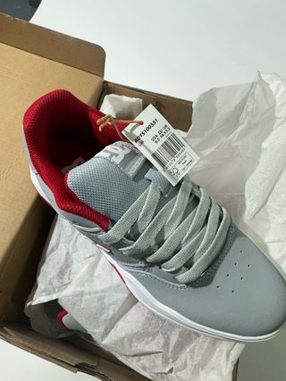Zapatillas DC Shoes Central Grises/Rojas Talla38,5