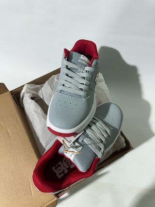 Zapatillas DC Shoes Central Grises/Rojas Talla38,5