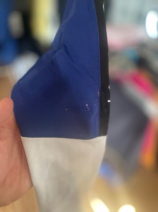 Camiseta Lacoste manga larga blanca y azul