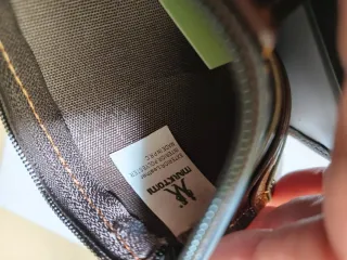 Tarjetero de piel multicolor