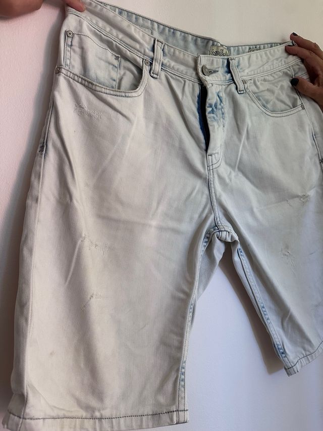 Celio Pantalón Corto Hombre Azul Claro