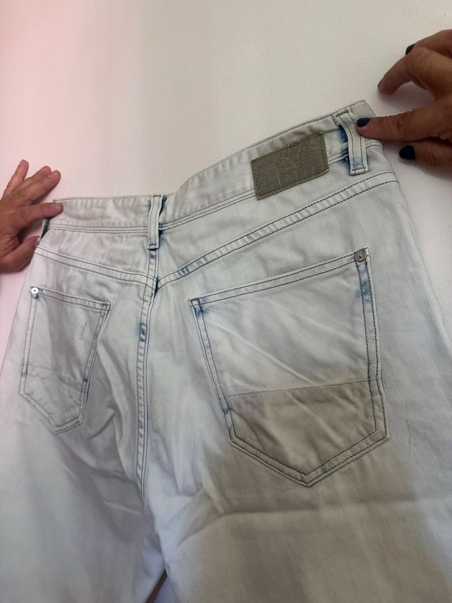 Celio Pantalón Corto Hombre Azul Claro