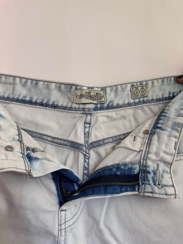 Celio Pantalón Corto Hombre Azul Claro