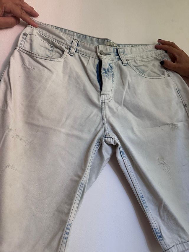 Celio Pantalón Corto Hombre Azul Claro