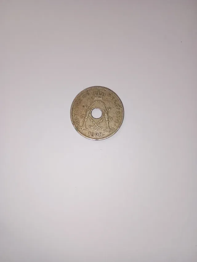 Moneda 10 Céntimos Bélgica 1928