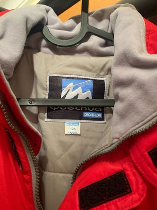 Buzo de esquí infantil rojo 12 años