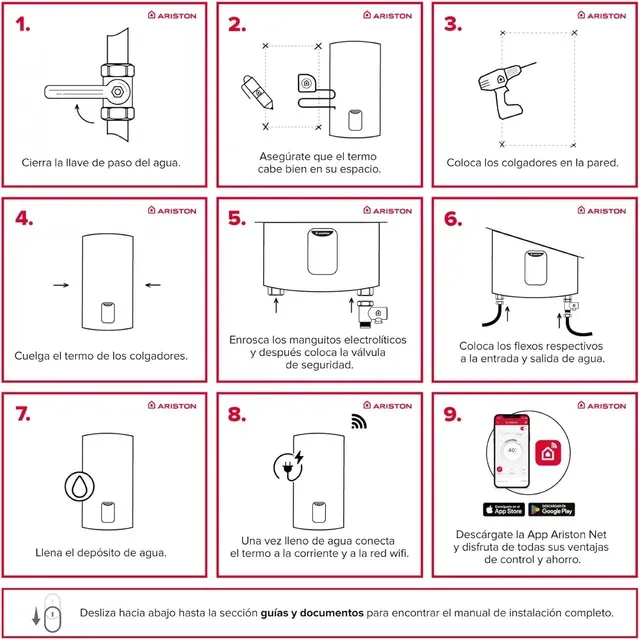 Ariston Lydos Wifi Termo Eléctrico 80L