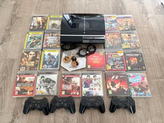 Console PS3 Nera + 4 Controller + 19 Giochi