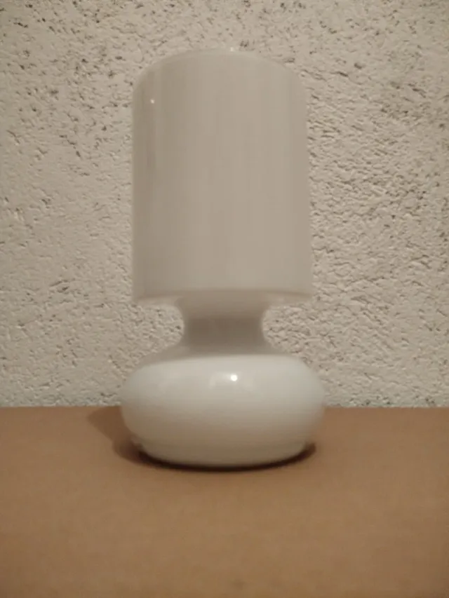 Lámpara IKEA LYKTA Vidrio Blanco