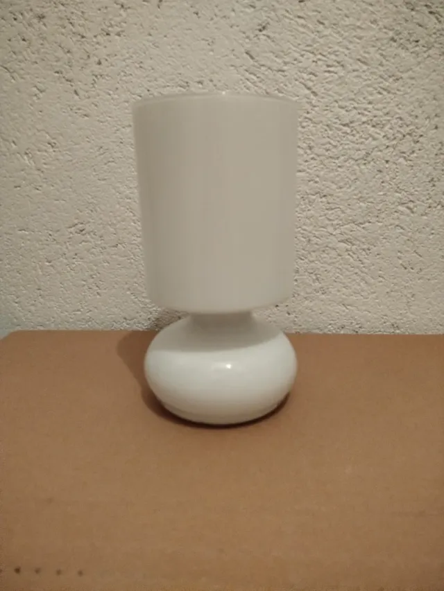 Lámpara IKEA LYKTA Vidrio Blanco