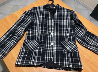 Chaqueta cuadros clásica