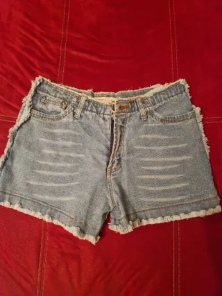Shorts vaqueros mujer deshilachados