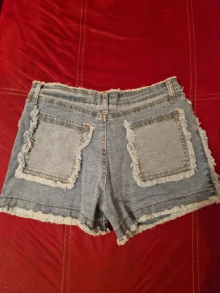 Shorts vaqueros mujer deshilachados