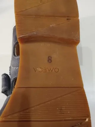 Sandalias cubiertas azul y beige