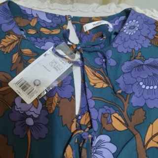 Mono largo Mango verde escotes V.Nuevo