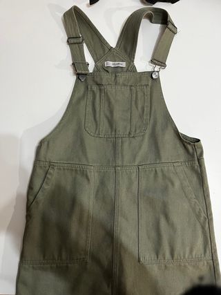 Peto vaquero falda Pull&Bear verde