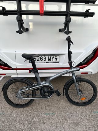 Bicicleta pieghevole Btwin grigia