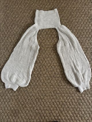 Jersey de punto cuello alto mangas