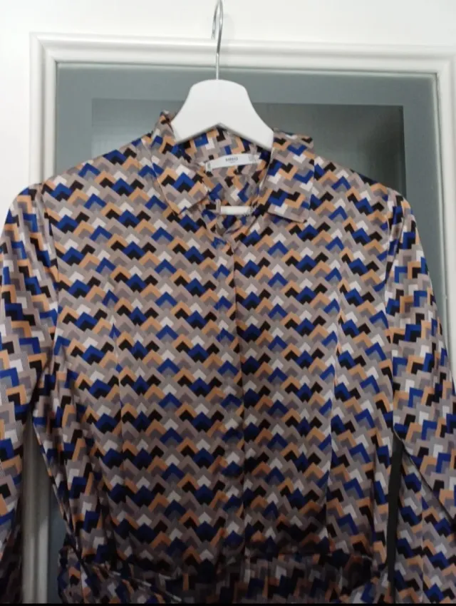 Vestido midi estampado Mango