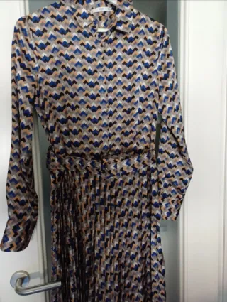 Vestido midi estampado Mango