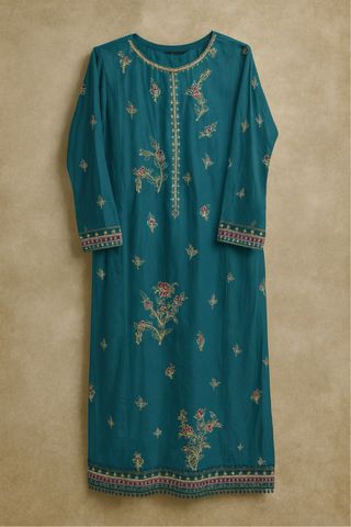 Vestido pakistaní bordado talla única