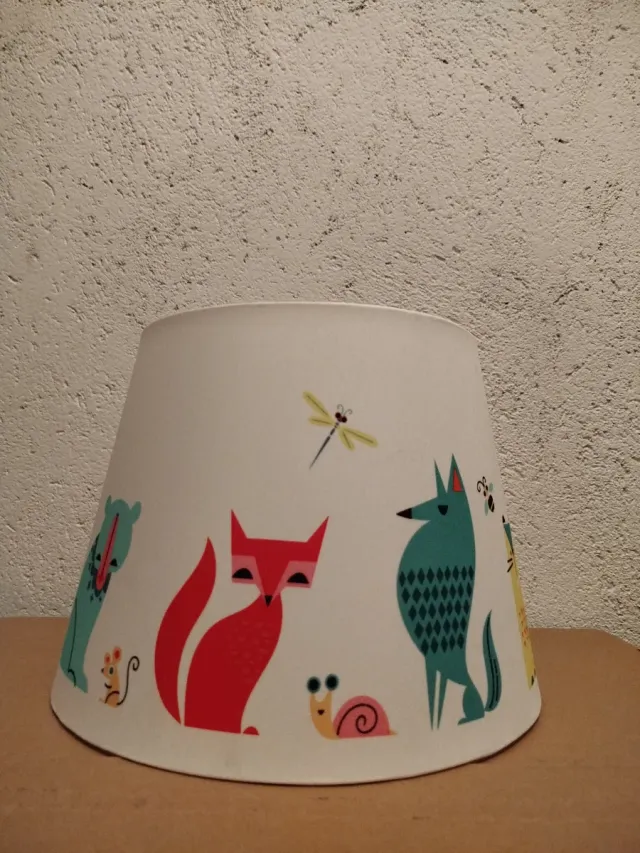Pantalla lámpara infantil animales