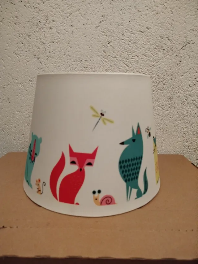 Pantalla lámpara infantil animales