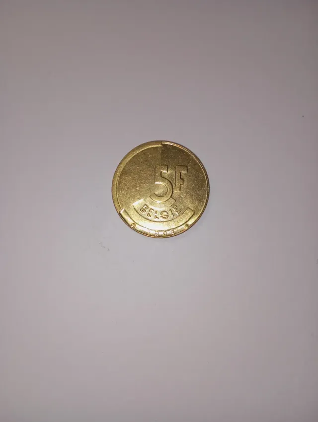Moneda 5F Belgie 1903