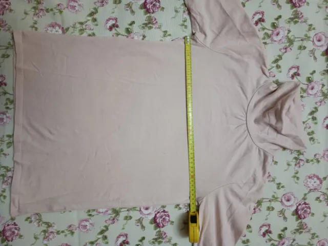 Camiseta niña cuello alto rosa