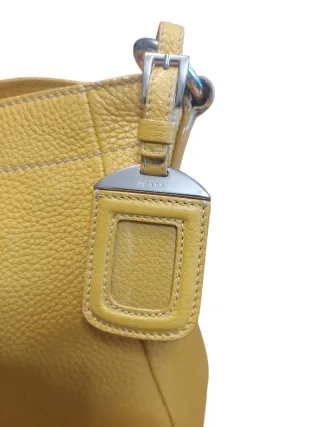 Borsa Prada Gialla Pelle Martellata