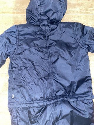 Mono de nieve azul para bebé