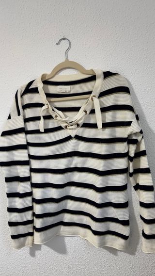 Jersey Springfield Rayas Negro y Blanco