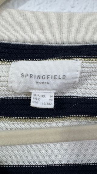 Jersey Springfield Rayas Negro y Blanco