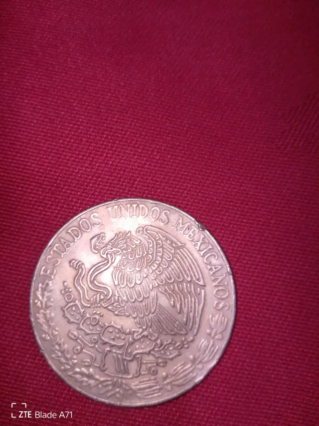 Moneda 5 Pesos Mexicanos 1976