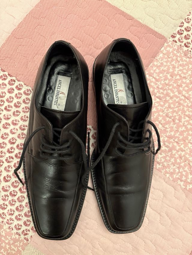 Zapatos de piel negros hombre talla 40