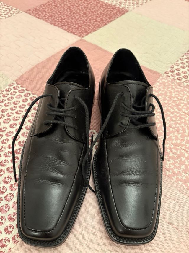 Zapatos de piel negros hombre talla 40