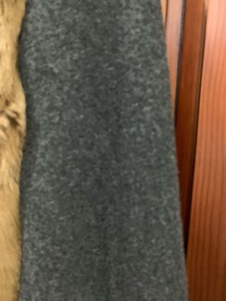 Abrigo combinado en paño y pelo