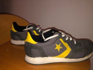 Deportivas Converse Talla 40 Gris/Amarillo