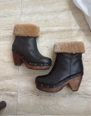 Botas Veletto Piel Marrón y Negra