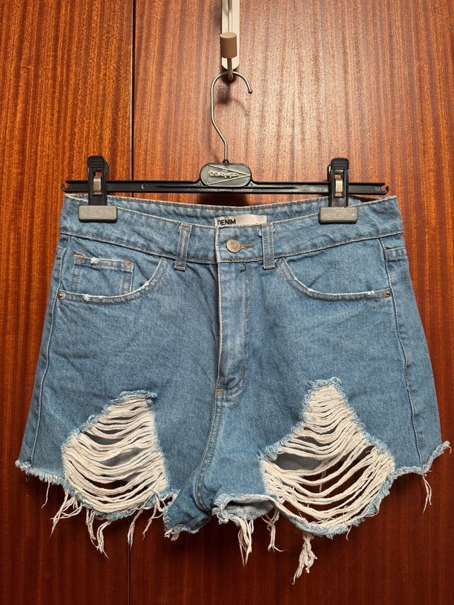 Shorts de jean mujer rotos