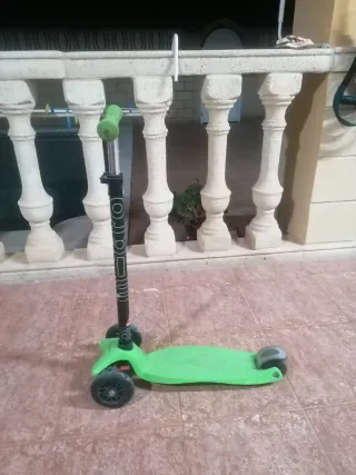 Patinete 3 ruedas verde