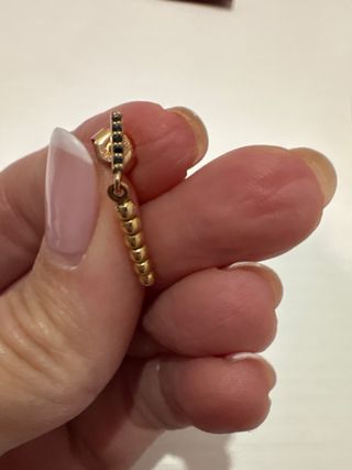 Pendientes Glamira Oro Rosa y Diamante Negro