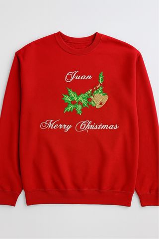 Sudadera Bordada Juan Merry Christmas