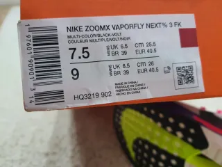 Nike ZoomX Vaporfly Next% 3 Talla 40.5