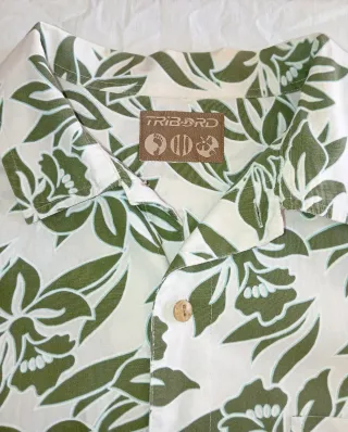 CAMISA HAWAIANA DE CABALLERO DE MANGA CORTA.